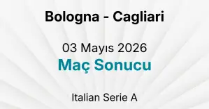 Bologna - Cagliari 03 Mayıs 2026 Maç Sonucu