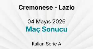 Cremonese - Lazio 04 Mayıs 2026 Maç Sonucu